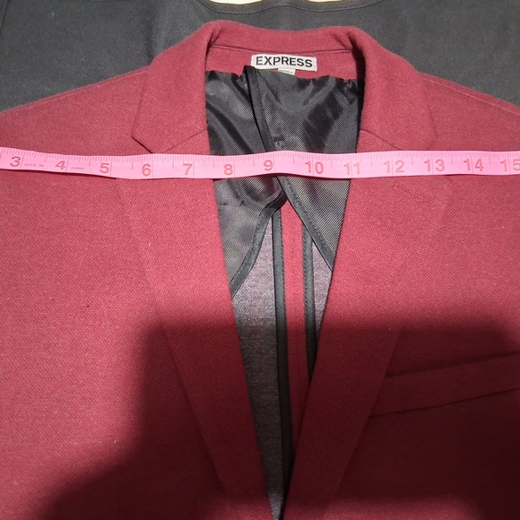 Express  Men Blazer Size 36 R Color Guindo - Picture 8 of 8